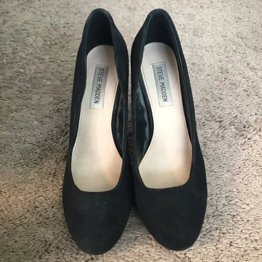 Black Suede Steve Madden Heels